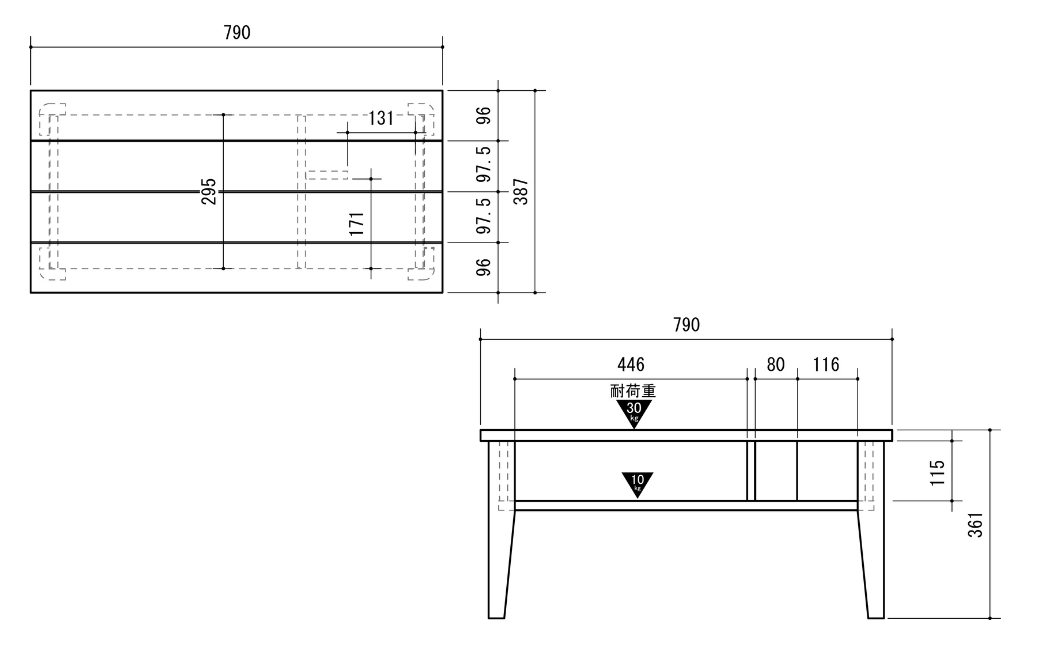 朝日木材 オルネシリーズ リビングテーブル [メーカー品番：ONC-3580LT]