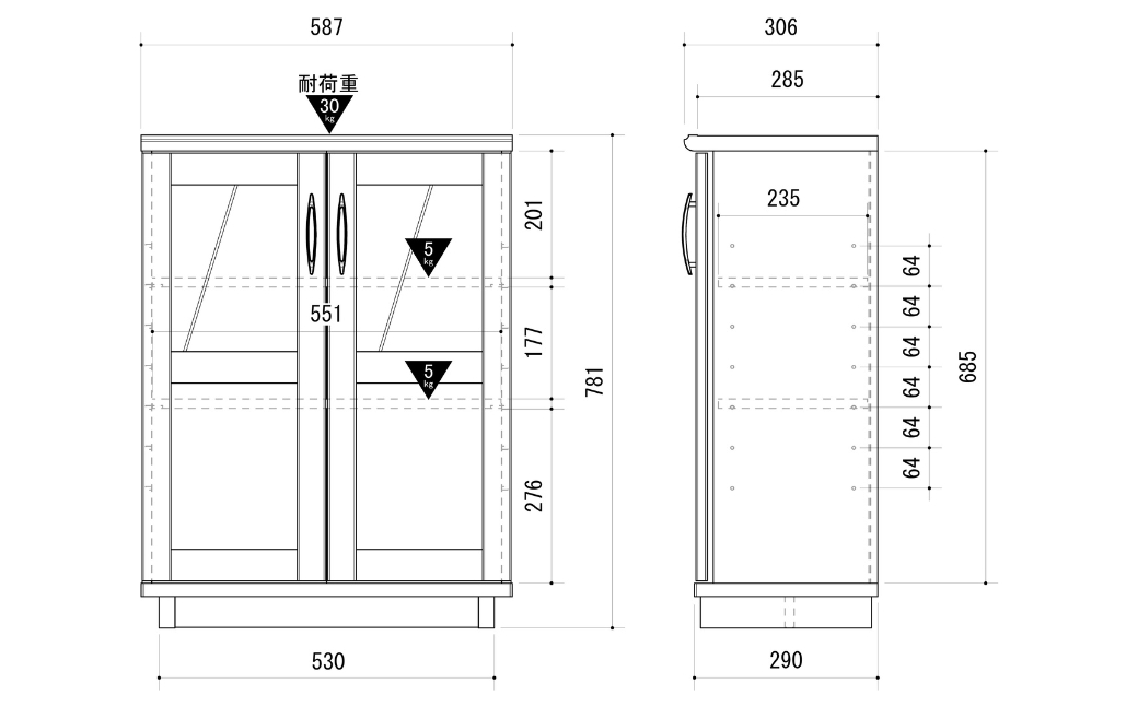 朝日木材 SUA シュエット キャビネット　幅58.7cm ≪SUA-8060CA≫ 家具 シンプル 棚 収納 収納棚 扉付き 白 ウッド調 リビング ラック 収納ラック 新生活 居間 ナチュラル カントリー カフェ おしゃれ お洒落 愛知県 豊橋市