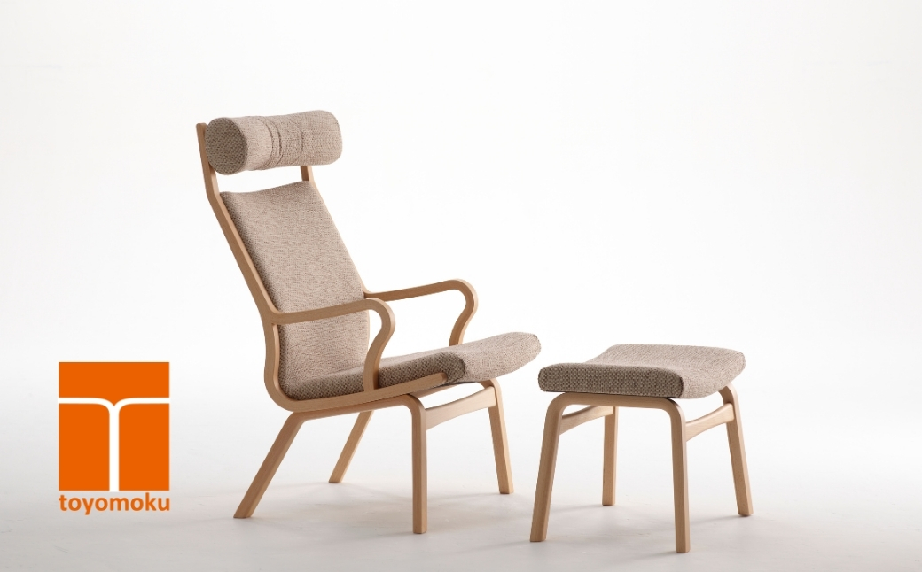 ロッコリビング・オットマン ブルーブラック/ネストアイボリー