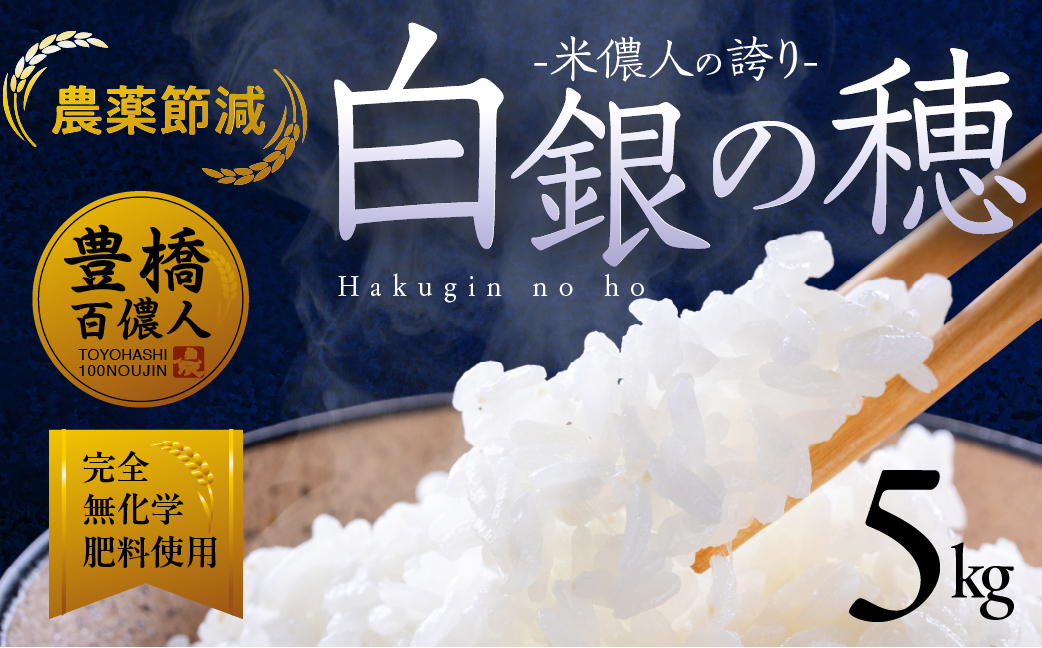 【12月お届け】米儂人の誇り 白銀の穂 5kg お米 おこめ 米 コメ kome 令和7年