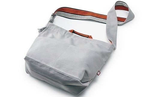 ‘１号’前掛けかばん ショルダー(大） ねずみ