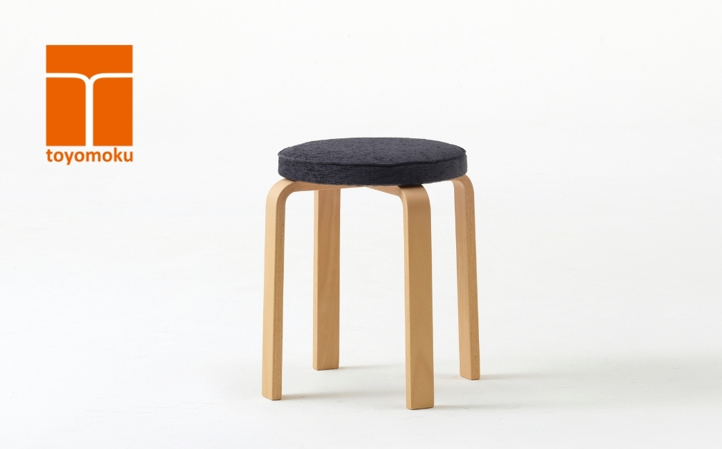 フラワースツール チャコールグレー