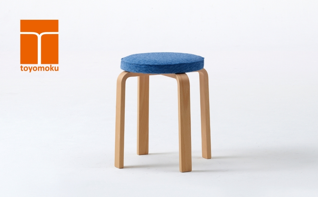 フラワースツール ライトブルー