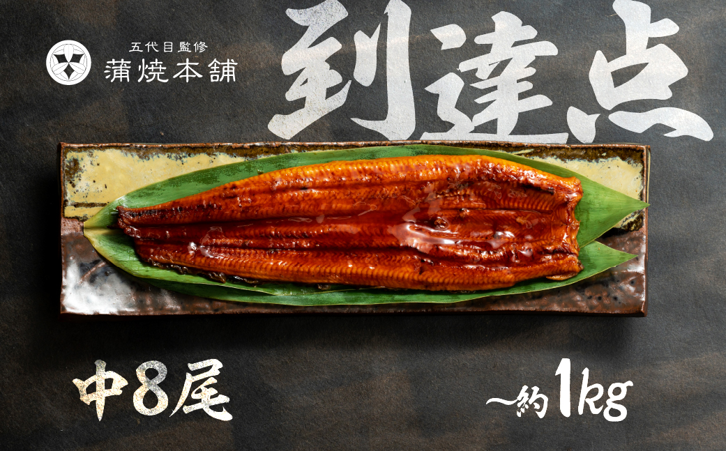 ふっくら肉厚！『国産うなぎ』　蒲焼　中 8尾