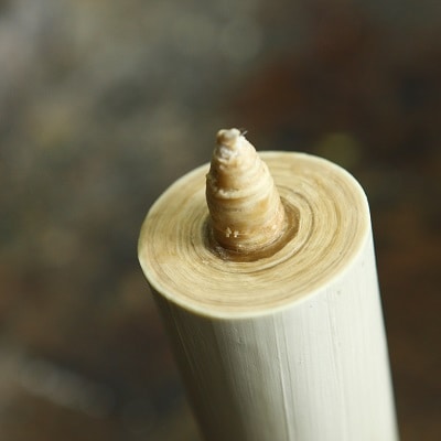 【岡崎手描き絵ろうそく】20匁 愛知県花かきつばた　全工程手作り国内産ハゼの実蝋を100%使用