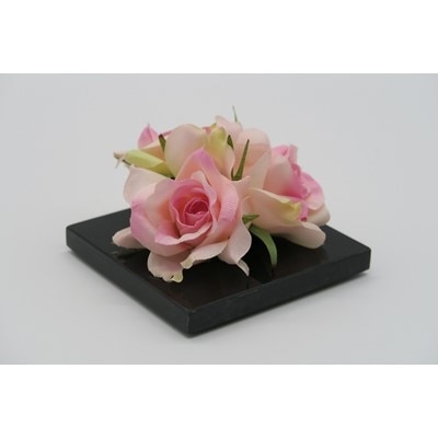 咲く石シリーズ『pretty-flowers』ピンクの小バラ