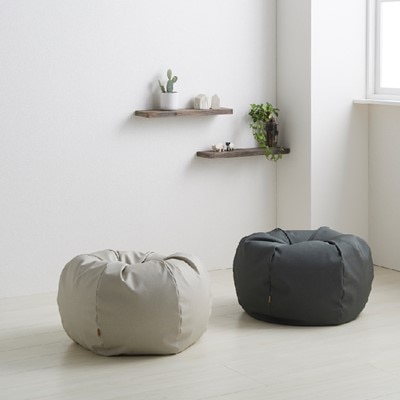 【ハナロロ】 ビーズクッション　スタイリスオニオン80リットル (チャコールグレー)