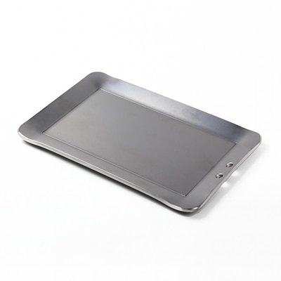 oka-d-art　黒皮鉄板 厚さ4.5mm×250mm×165mm 穴有り 単品