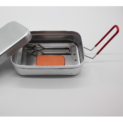 oka-d-art　黒皮鉄板 ラージメスティン用 4点セット 厚さ3.2mm×120mm×175mm