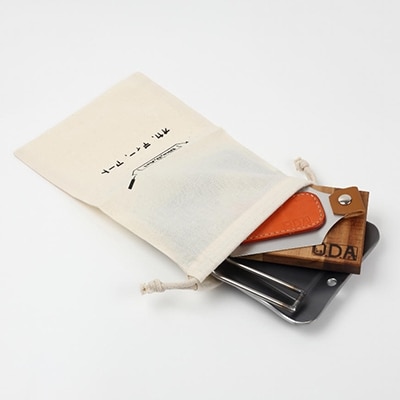 oka-d-art 黒皮鉄板 B6-Lタイプ用 コットン袋6点セット 厚さ4.5mm×140×190