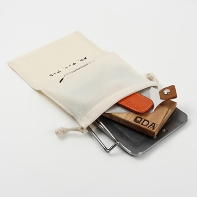 oka-d-art 黒皮鉄板 B6-Lタイプ用 コットン袋6点セット 極厚6mm×140×190