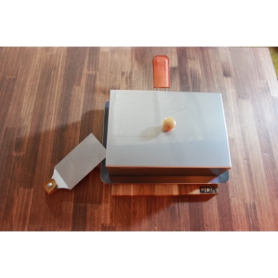 oka-d-art 黒皮鉄板  A4用 ハイタイプ蓋付き6点セット 厚さ4.5mm×220×305