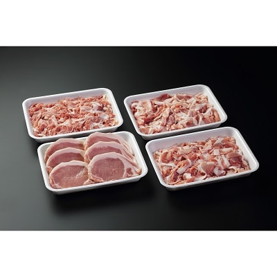 岡崎竹千代ポークローステキカツ用・ウデモモ切り落とし盛り合わせ(計2.1kg)【配送不可地域：離島】