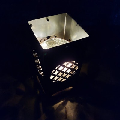 LEDランプシェード　七宝文様丸型