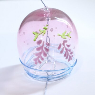 【数量限定】ガラス風鈴(五万石ふじ)　岡崎ガラス工房 葵