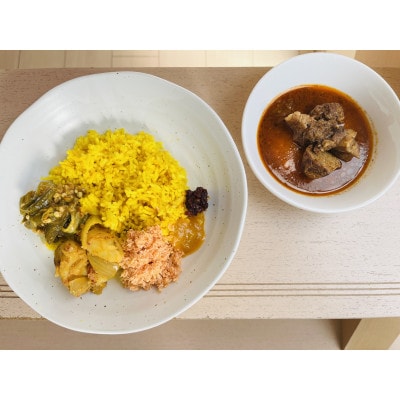 本格スリランカ ポークカリーセット 愛知県岡崎市産 ジャスミンライス付き 3食【配送不可地域：離島】