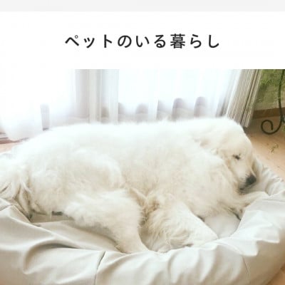 【ハナロロ】ペットベット スタイリスレザーカバー LL(グレージュネイビー)