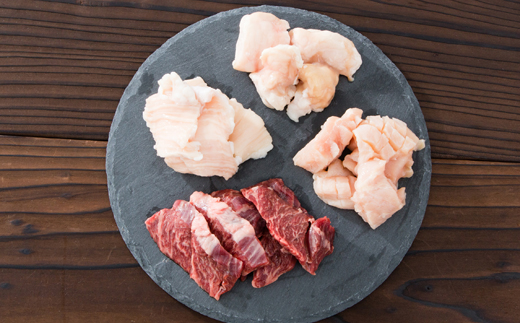 老舗焼肉屋のホルモンセット600g(150g×4種類)3～4人前【配送不可地域：離島】