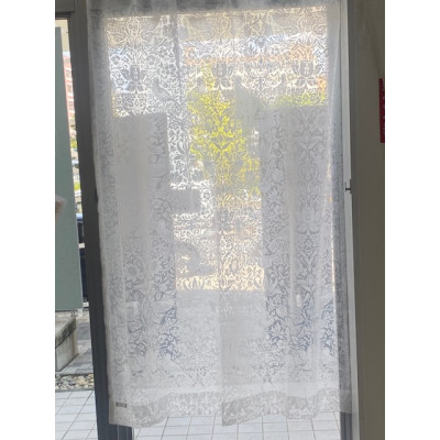ウィリアムモリス　レースカーテン　200　いちご泥棒　リビング階段などに　突っ張り棒仕様　