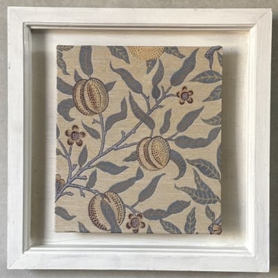 【ウィリアム　モリス】壁掛け　額縁セット　フルーツ　白