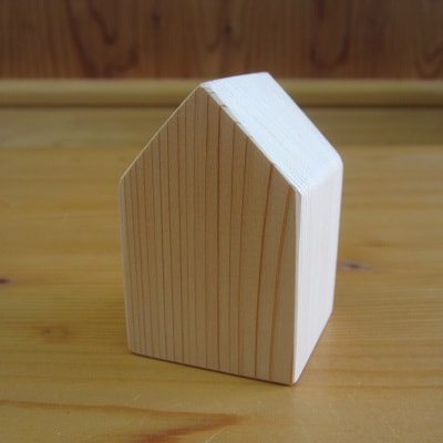 くるまセット(木製車1個、家2個、標識1個)