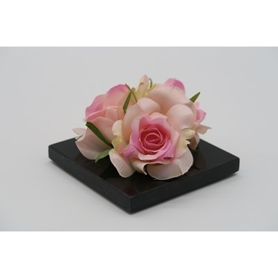咲く石シリーズ『pretty-flowers』ピンクの小バラ