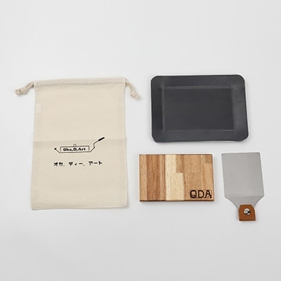 oka-d-art　黒皮鉄板 B6-Lタイプ用 コットン袋4点セット 厚さ4.5mm×140×190