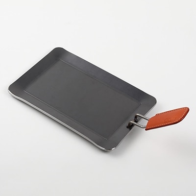 oka-d-art 黒皮鉄板 250×165用 4点セット 厚さ4.5mm×250mm×165mm