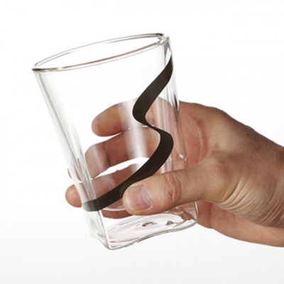 【RayES/レイエス】ダブルウォールグラス　RDS-002dnmbk　300ml　ナガレ