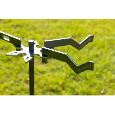 oka-d-art アイアンハンガーラック ランタンポール ランタンフック 収納用ベルト付