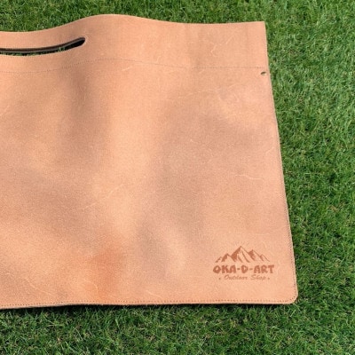 oka-d-artのアイアンテーブル 本革レザーケース 収納ケース