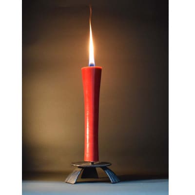 国内産ハゼの実蝋を100%使用　【夏】手描き絵ろうそく2本3セット(黒箱入り)約10cm