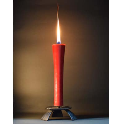 国内産ハゼの実蝋を100%使用　【秋冬】岡崎手描き絵ろうそく2本5セット(黒箱入り)約10cm