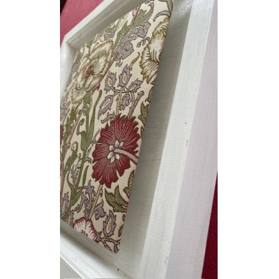 【ウィリアムモリス】　壁掛け　額縁セット　ピンクアンドローズ　白