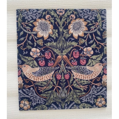 【ウィリアム モリス】壁掛け　3柄額縁セット(いちご泥棒・フルーツ・ピンクアンドローズ)　白