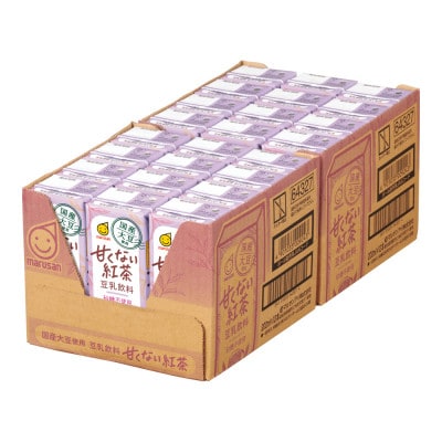 国産大豆使用　豆乳飲料　甘くない紅茶 200ml×24本　1ケース