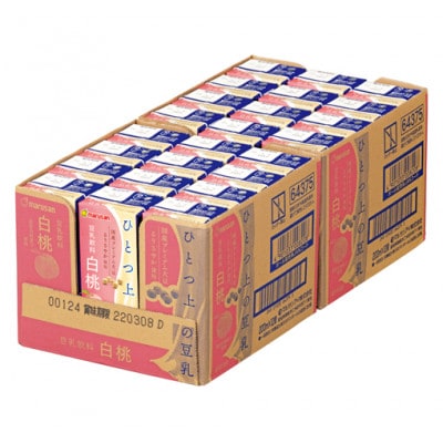 ひとつ上の豆乳　豆乳飲料　白桃　200ml×24本