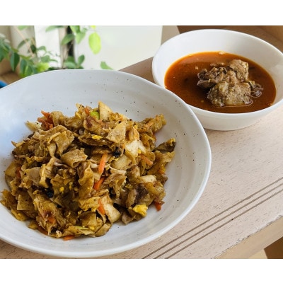 【スリランカカレー】チキンコットウ1食(追いカレー付き)【配送不可地域：離島】