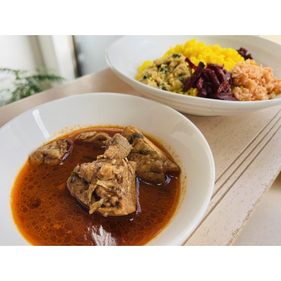 本格スリランカ チキンカリーセット 愛知県岡崎市産 ジャスミンライス付き 1食【配送不可地域：離島】