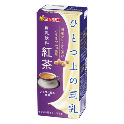ひとつ上の豆乳200ml よりどり3ケース(成分無調整・紅茶・白桃)計72本