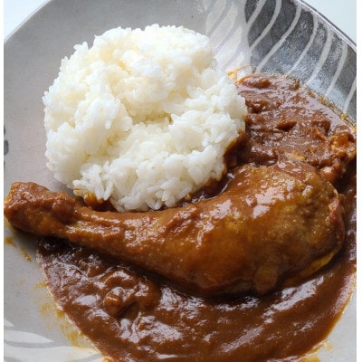 【六ツ美のあの肉カレー＆萬歳】国産おやどり骨付きモモ1本入りカレー＆復古米/大正浪漫セット(中辛)