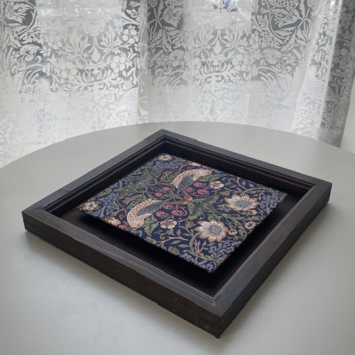 【ウィリアム　モリス】壁掛け　額縁セット　いちご泥棒