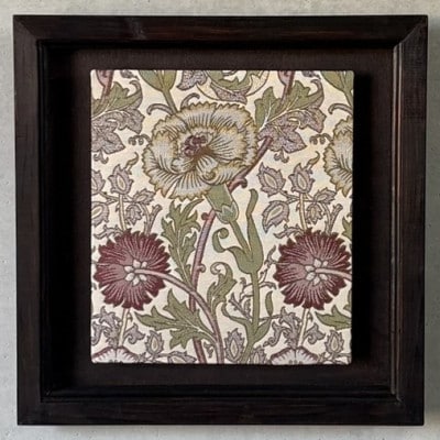 ウィリアムモリスデザイン　壁掛け　額縁セット　ピンクアンドローズ
