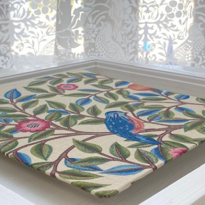 【ウィリアム　モリス】壁掛け　額縁セット　(ケルムスコットツリー)　白