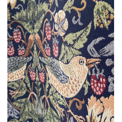 【ウイリアム　モリス】カーテン　マルチカバー　130cm×180cm　いちご泥棒