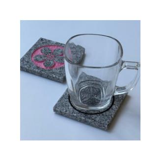 岡崎産みかげ石の『岡崎コースター』(2枚セット)