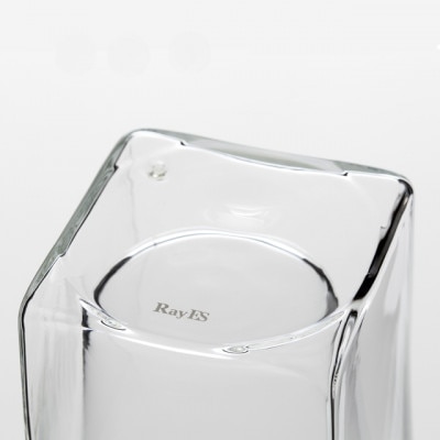【RayES/レイエス】ダブルウォールグラス　RDS-002dnmbk　300ml　ナガレ