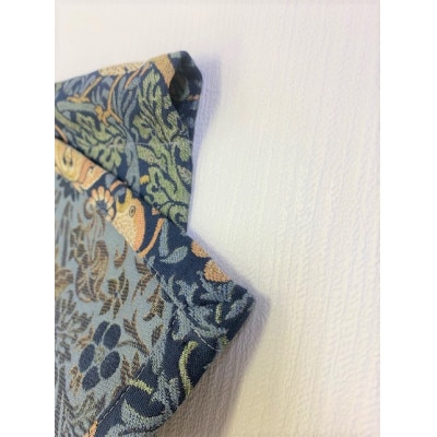 ウィリアムモリス　カフェカーテン(いちご泥棒)