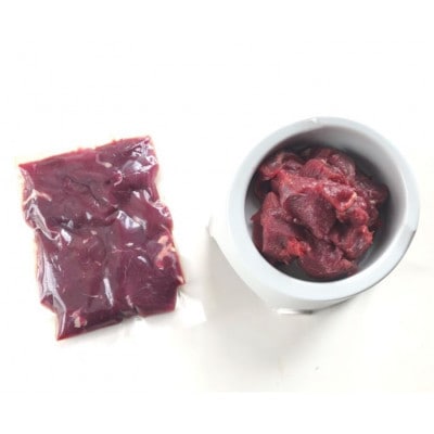 三河のジビエ　ペットフード　成犬用「カット肉」(1才～7才対象)【配送不可地域：離島】