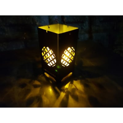 LEDランプシェード　七宝文様丸型